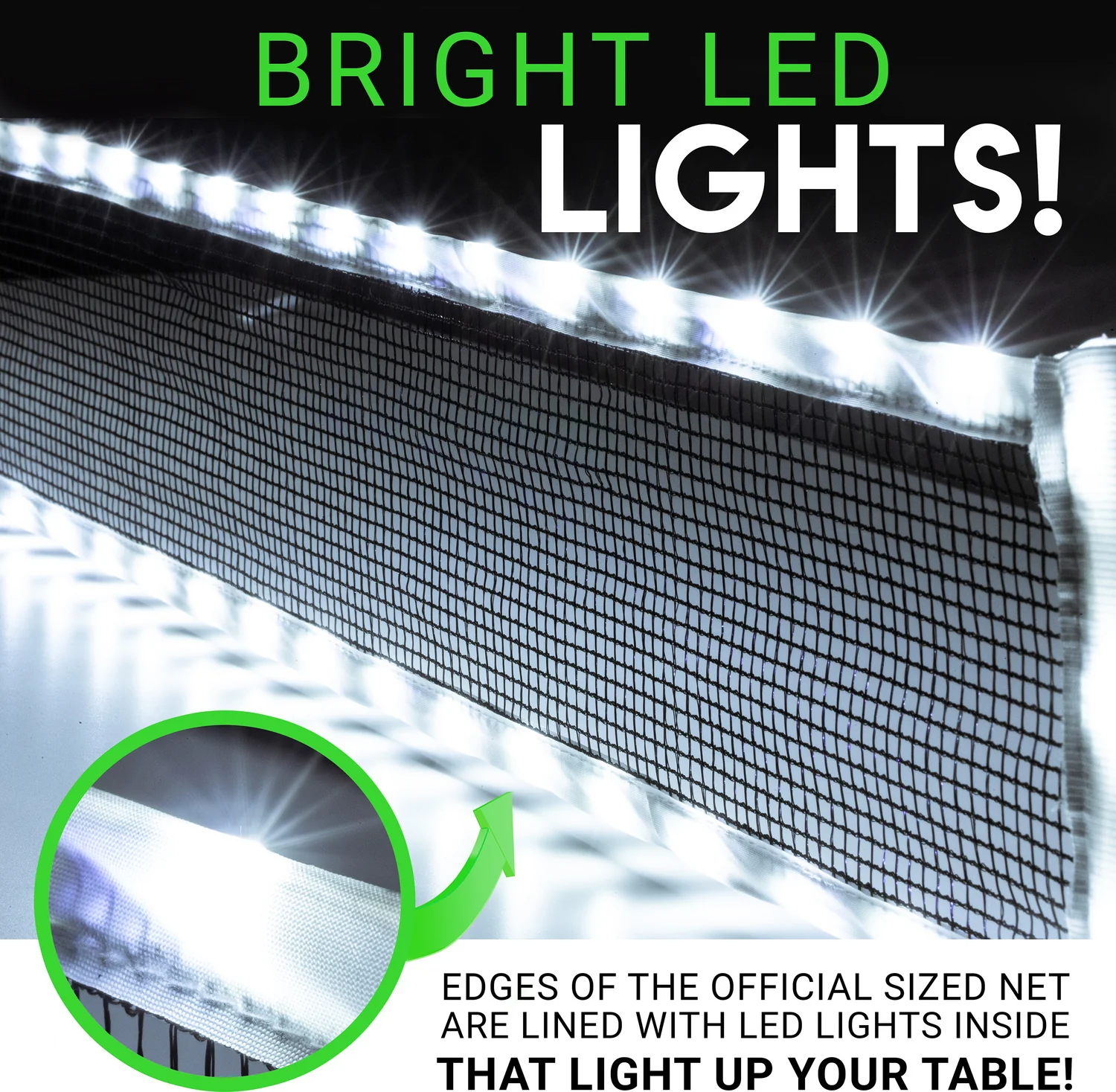 Led Table Tennis Net/Glowing Paddle Set - Image 5