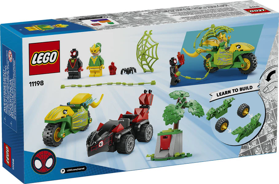 LEGO® Spidey And His Amazing Friends Spin and Electro Dinosaur Vehicle Chase - Image 2