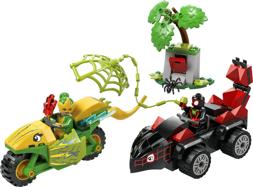 LEGO® Spidey And His Amazing Friends Spin and Electro Dinosaur Vehicle Chase - Image 3