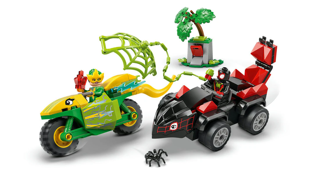 LEGO® Spidey And His Amazing Friends Spin and Electro Dinosaur Vehicle Chase - Image 4