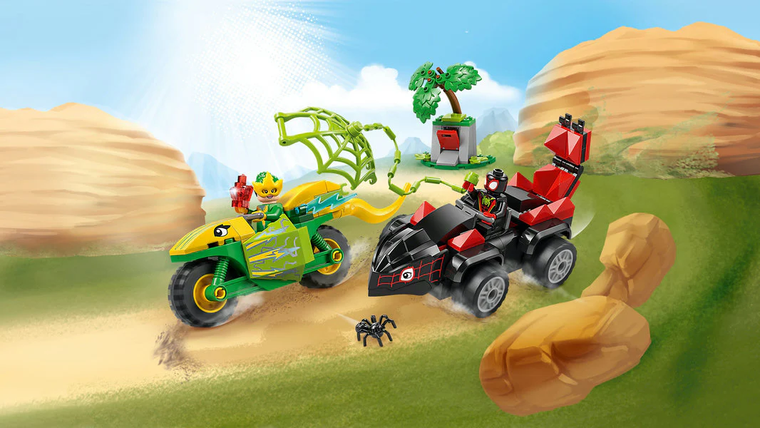 LEGO® Spidey And His Amazing Friends Spin and Electro Dinosaur Vehicle Chase - Image 6