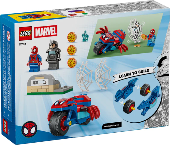 LEGO® Spidey And His Amazing Friends Spidey on his Motorcycle Vs Rhino - Image 2