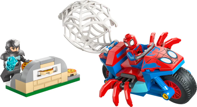 LEGO® Spidey And His Amazing Friends Spidey on his Motorcycle Vs Rhino - Image 3