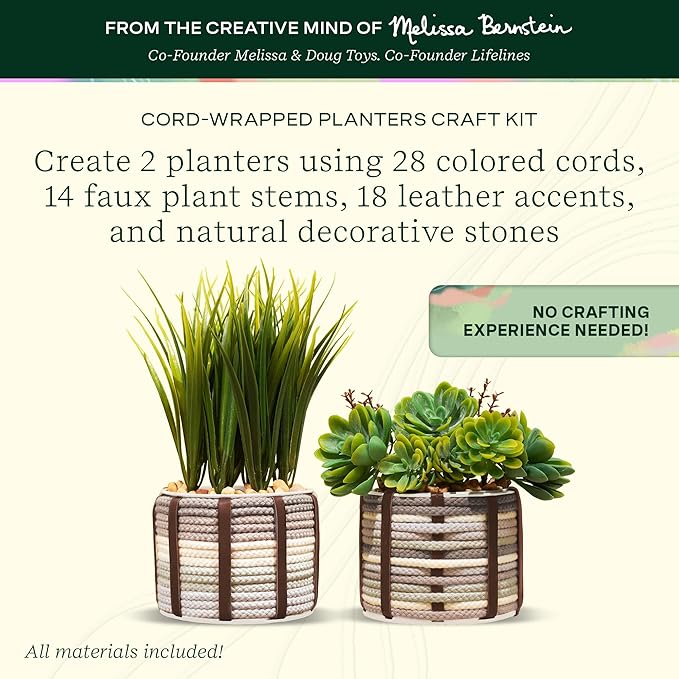 FlowCraft Cord Wrapped Planter - Image 2