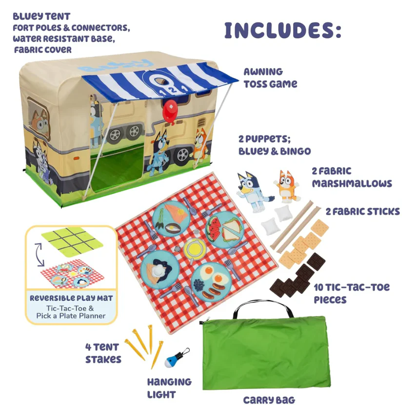 Bluey Camping Activity Fort - Image 3