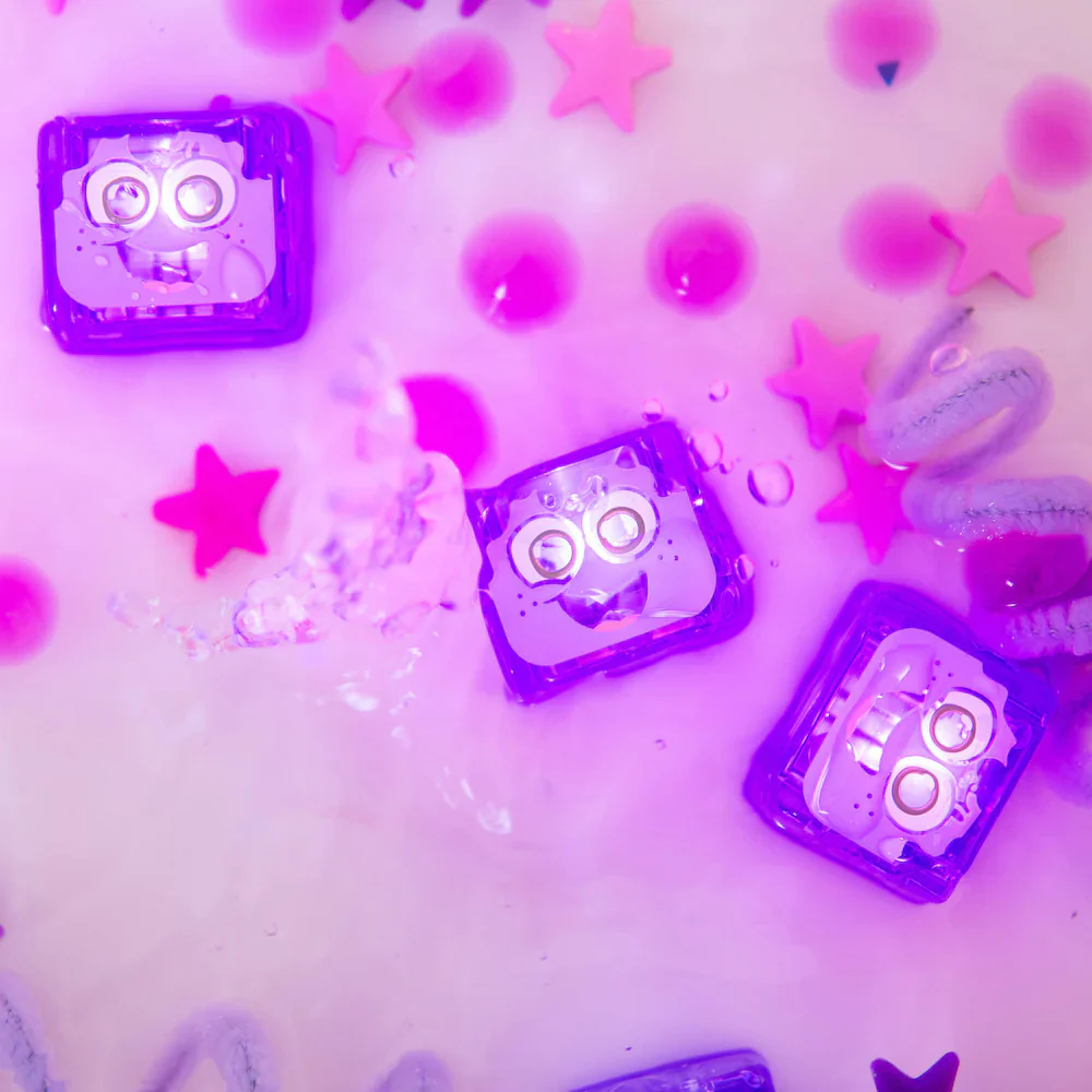 Lumi Glo Pals 4 Purple Light-Up Cubes - Image 3