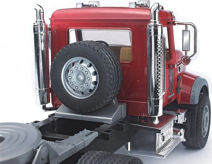 Mack Granite Flatbed Truck With Jcb Loader Backhoe - Image 5