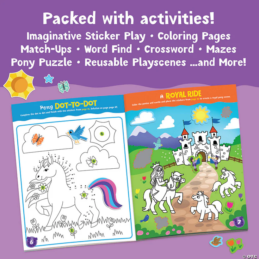 Magical Ponies Sticker Activity Book - Image 2
