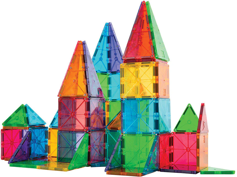 Magna-Tiles® Clear Colors 100 piece set - Image 2