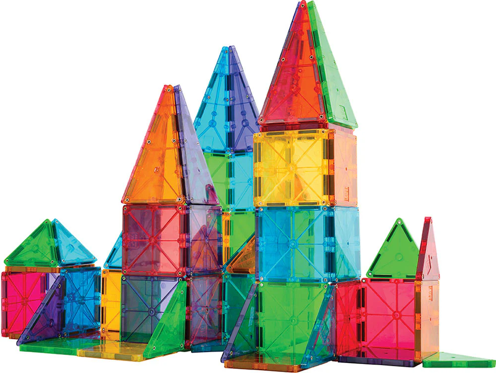 Magna-Tiles® Clear Colors 100 piece set - Image 4