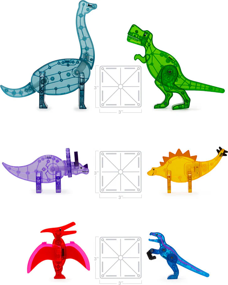 Magna-Tiles® Dino World XL 50 piece set - Image 5