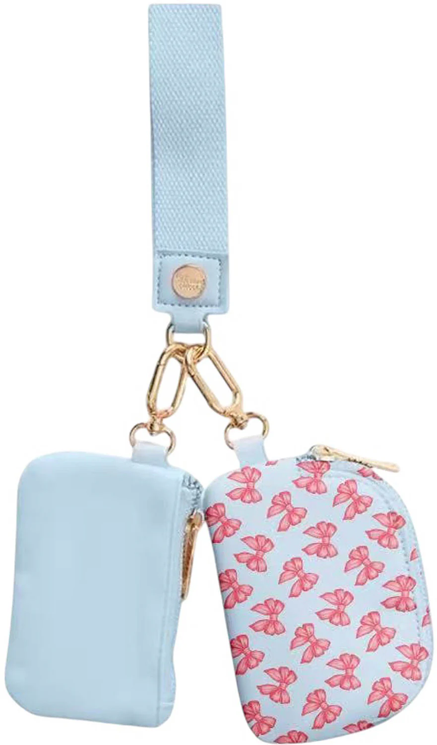 Blue Bow Dual Wallet