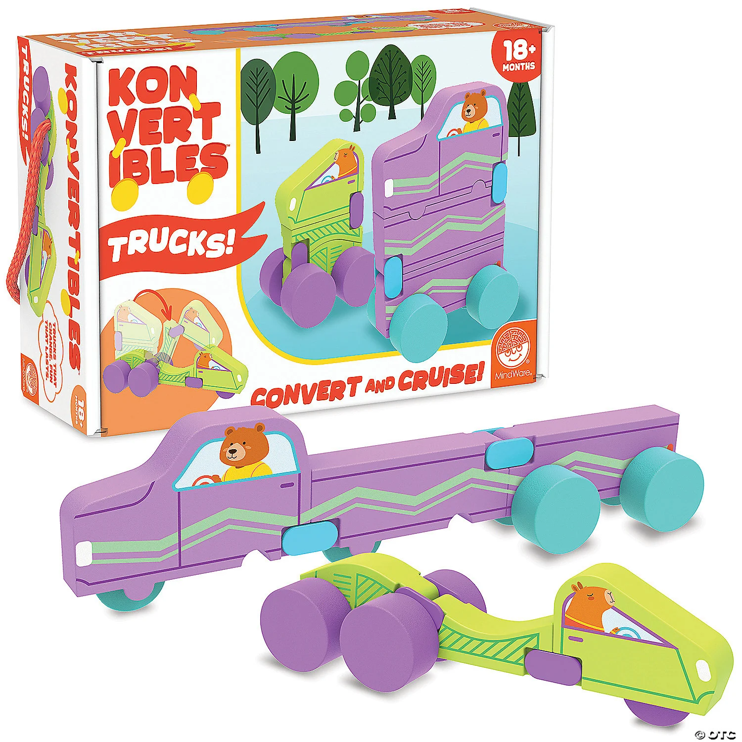 Konvertibles™ Transforming Wooden Trucks