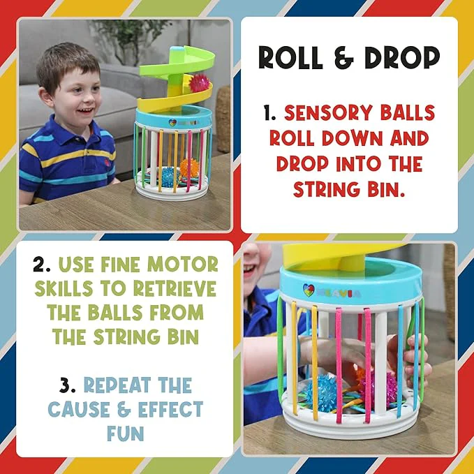 Roll And Drop 3 In 1 Sensory Toy - Image 4