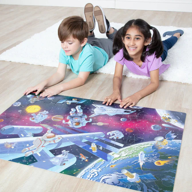 Outer Space Glow-in-the-Dark Floor Puzzle – 48 Pieces - Image 4