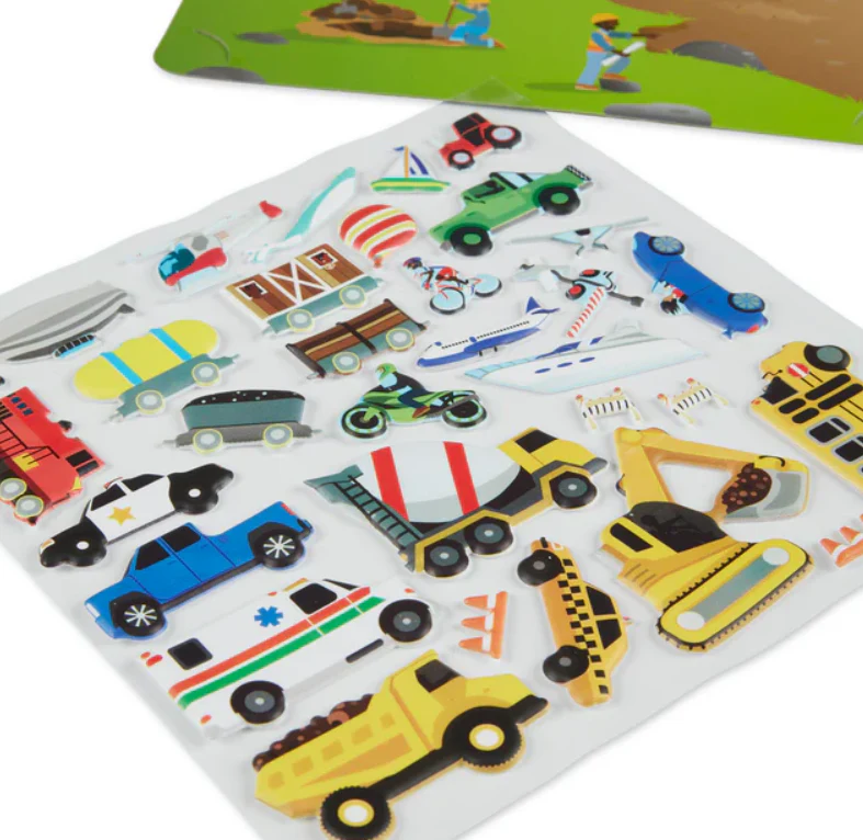 Puffy Sticker Play Set - Vehicles - Image 2