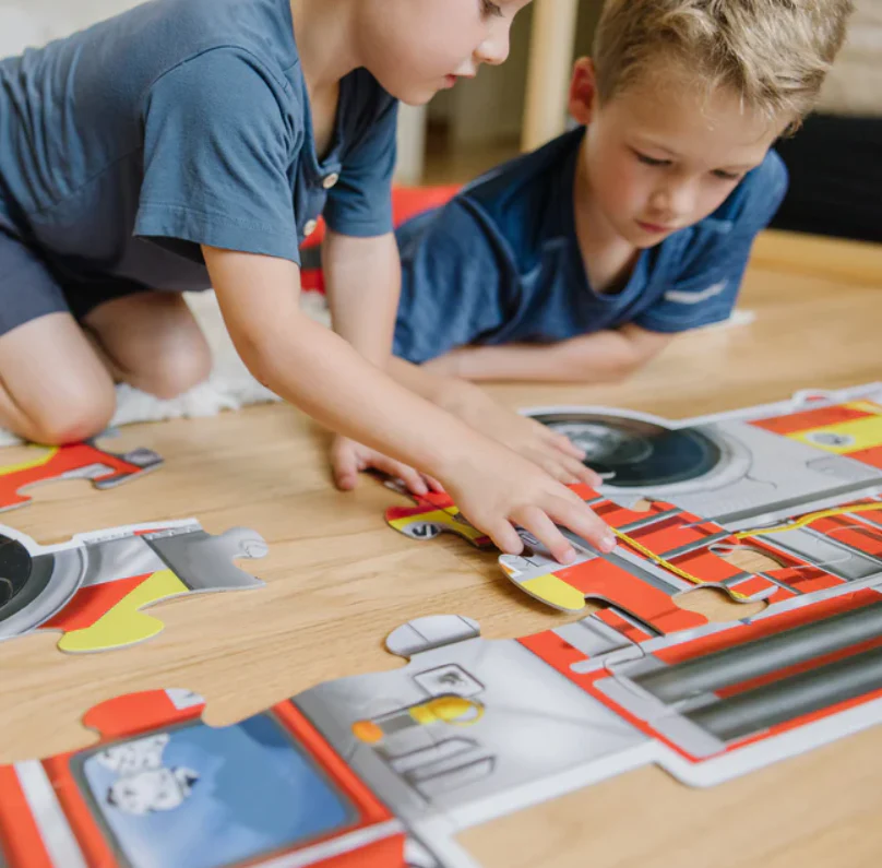 24 pc Giant Fire Engine Floor Puzzle - Image 4