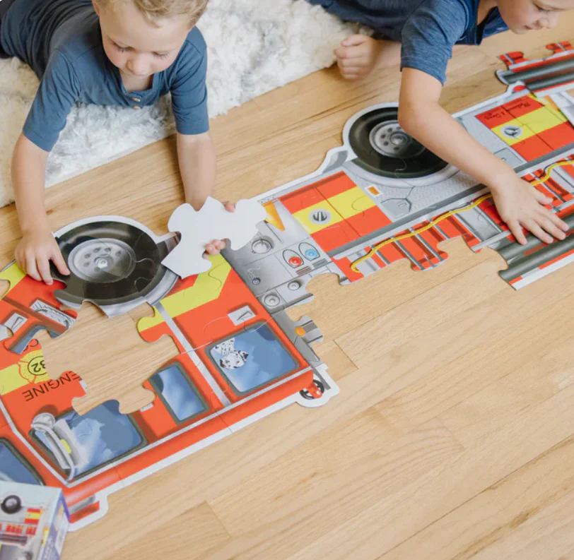 24 pc Giant Fire Engine Floor Puzzle - Image 5