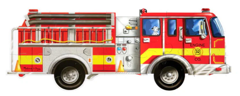 24 pc Giant Fire Engine Floor Puzzle - Image 6