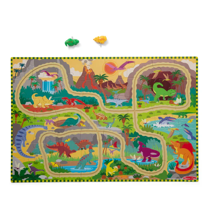 48 pc Dinosaur Adventure Tracks Floor Puzzle - Image 2