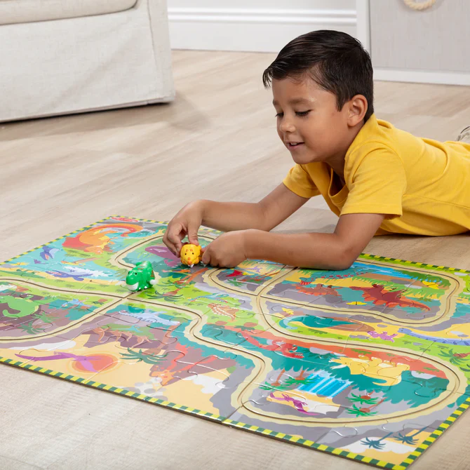 48 pc Dinosaur Adventure Tracks Floor Puzzle - Image 3