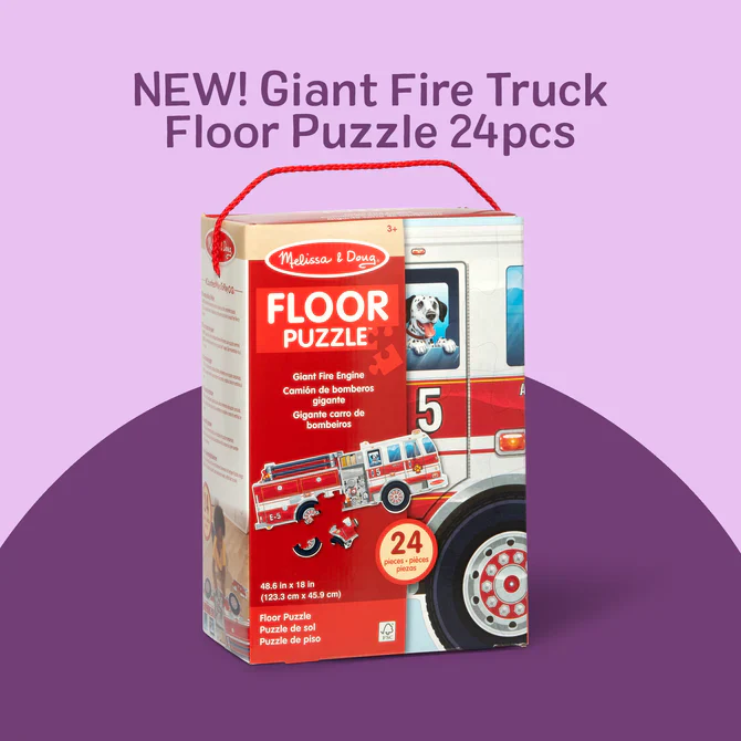 24 pc Giant Fire Truck Floor Puzzle