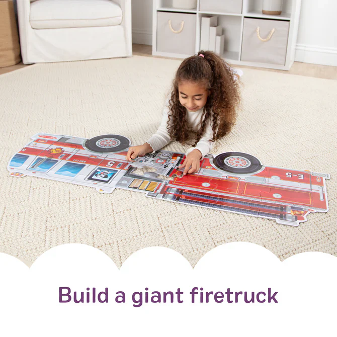 24 pc Giant Fire Truck Floor Puzzle - Image 3