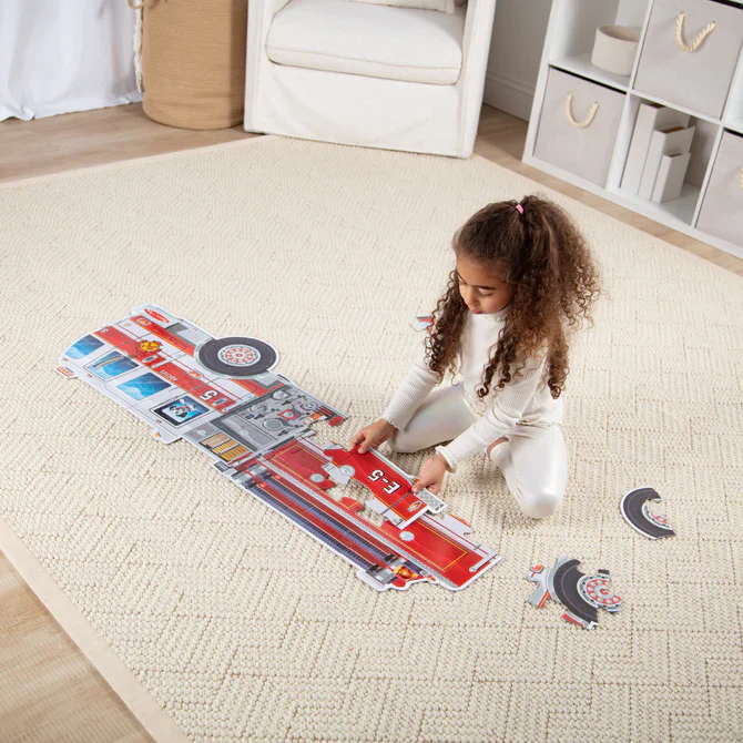 24 pc Giant Fire Truck Floor Puzzle - Image 4