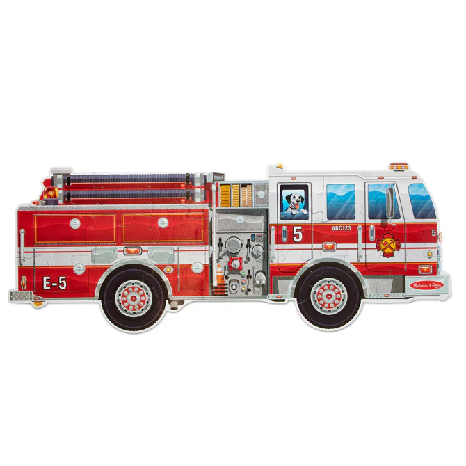 24 pc Giant Fire Truck Floor Puzzle - Image 5