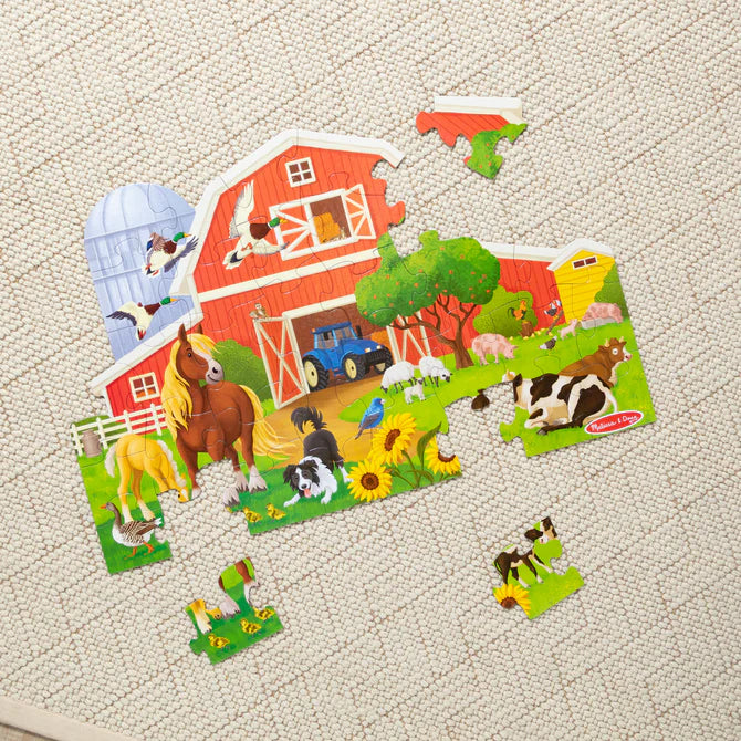 Busy Barn Shaped 32 Pc Floor Puzzle - Image 2