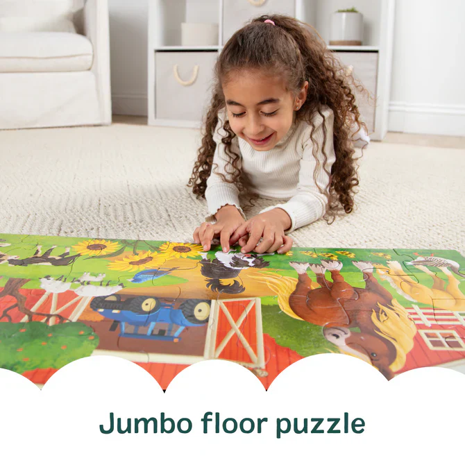 Busy Barn Shaped 32 Pc Floor Puzzle - Image 4