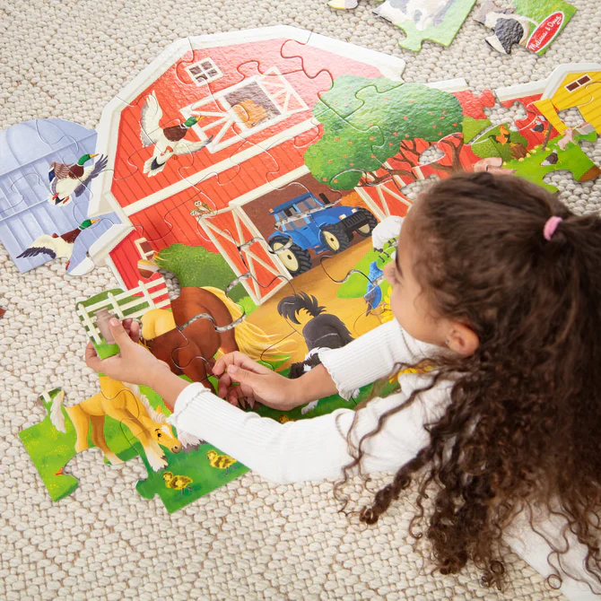 Busy Barn Shaped 32 Pc Floor Puzzle - Image 5
