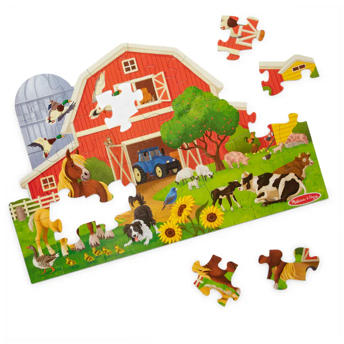 Busy Barn Shaped 32 Pc Floor Puzzle - Image 6