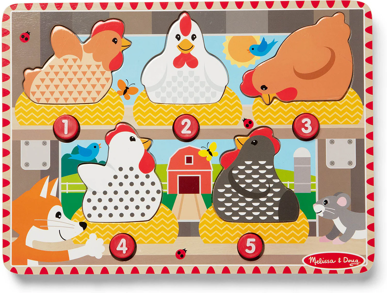 Happy Hens Push To Pop Wooden Puzzle - Image 10