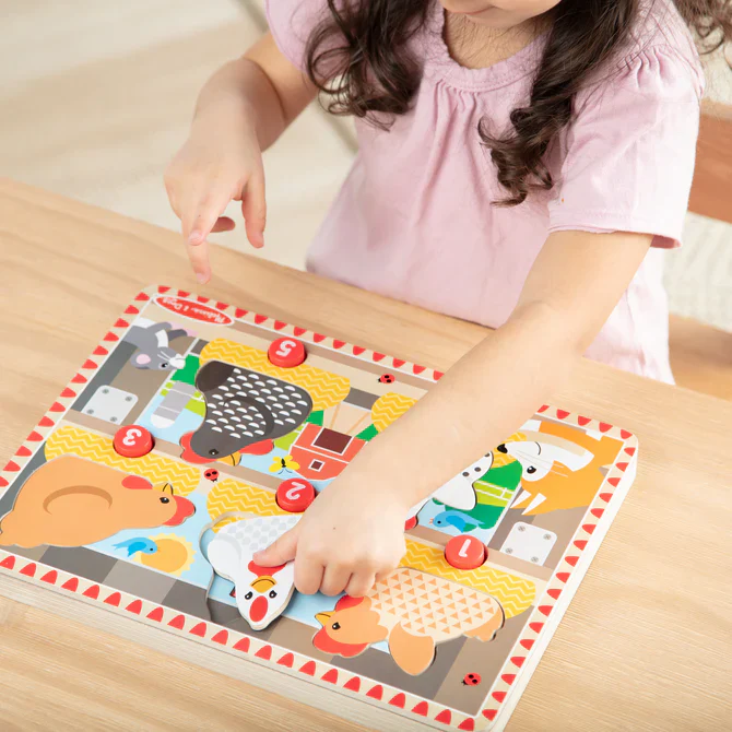 Happy Hens Push To Pop Wooden Puzzle - Image 5
