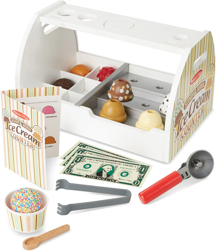 Wooden Scoop & Serve Ice Cream Counter - Image 2