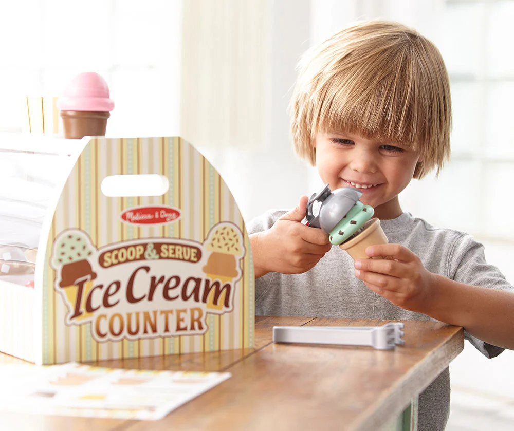 Wooden Scoop & Serve Ice Cream Counter - Image 3