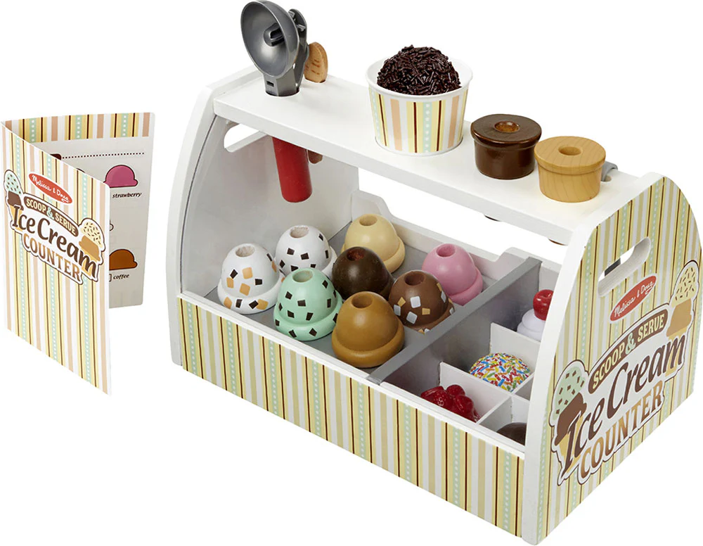 Wooden Scoop & Serve Ice Cream Counter - Image 4