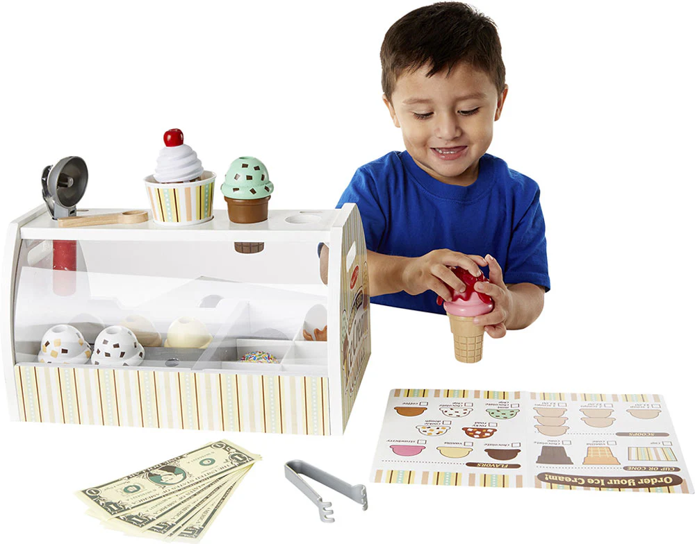 Wooden Scoop & Serve Ice Cream Counter - Image 5