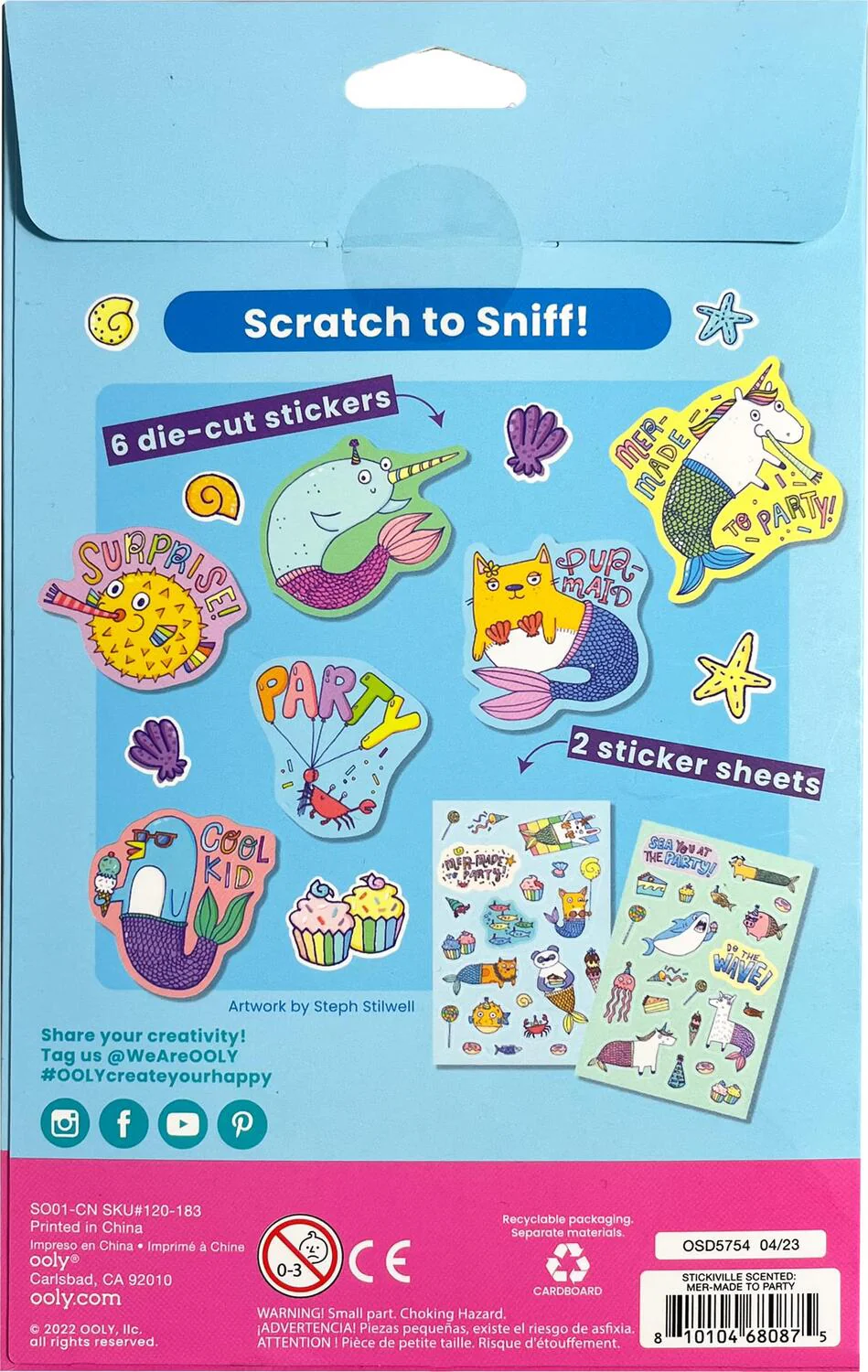 Mer Made To Party Scented Stickers - Image 5