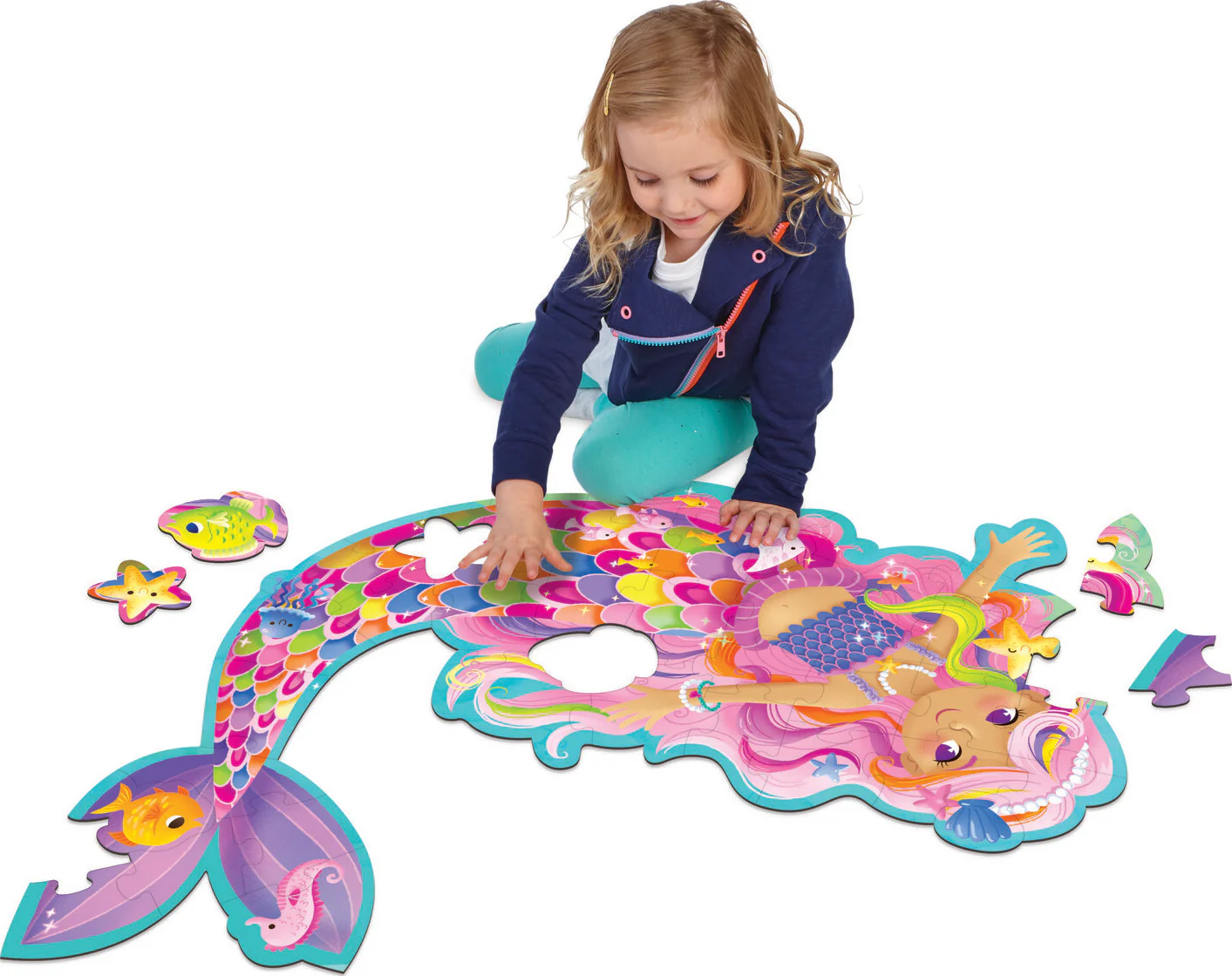 41 pc Mermaid Floor Puzzle - Image 3