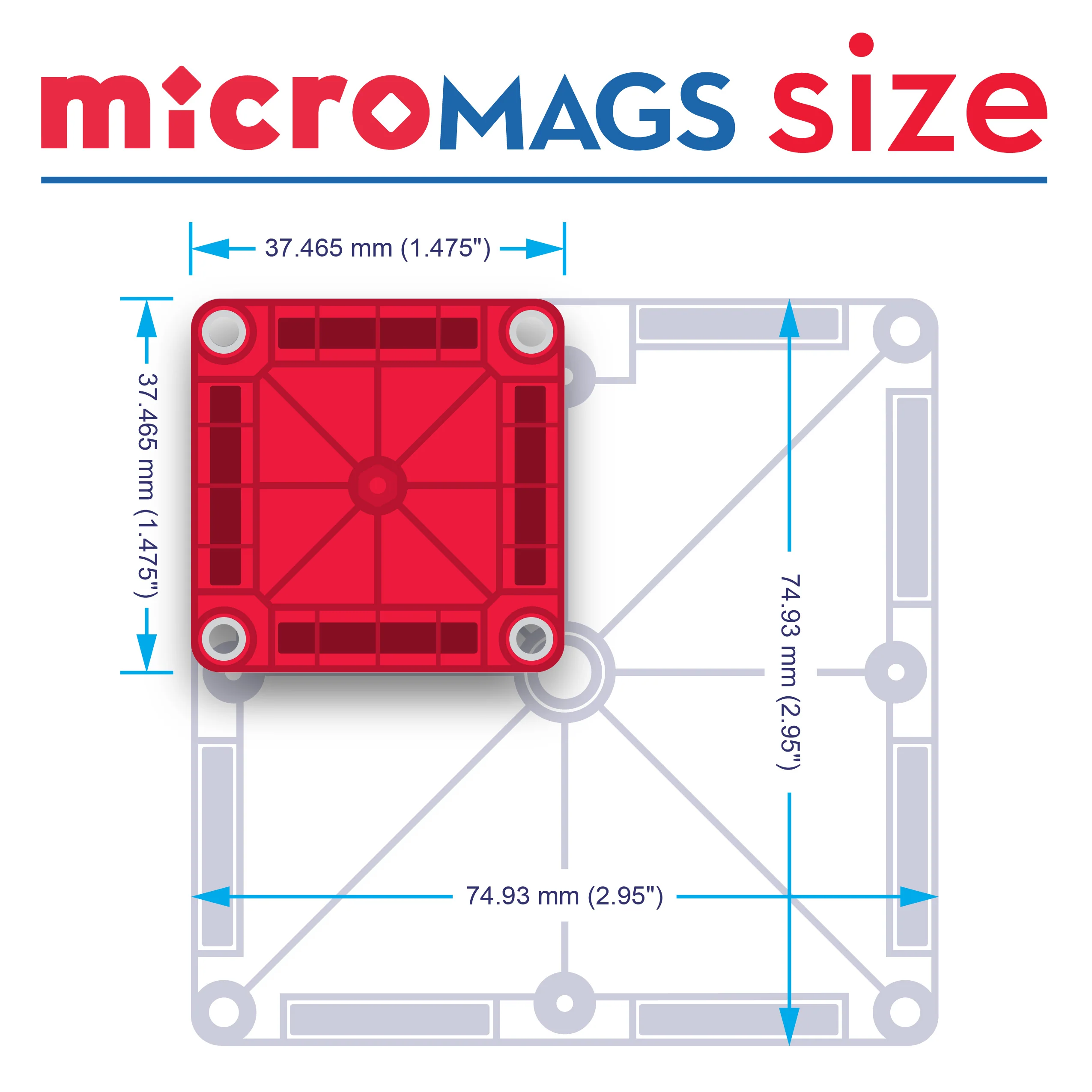 Magna-Tiles® Micro Mags Travel 26 piece set - Image 8