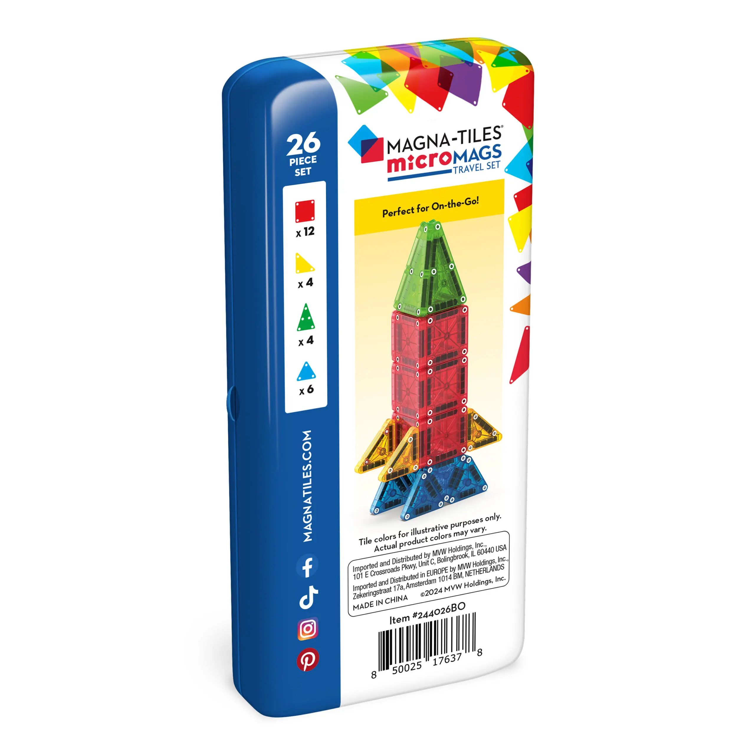 Magna-Tiles® Micro Mags Travel 26 piece set - Image 9