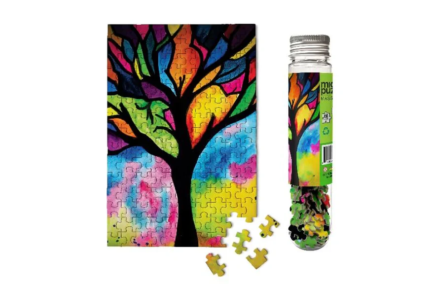 150 pc Stained Glass Tree Micro Puzzle