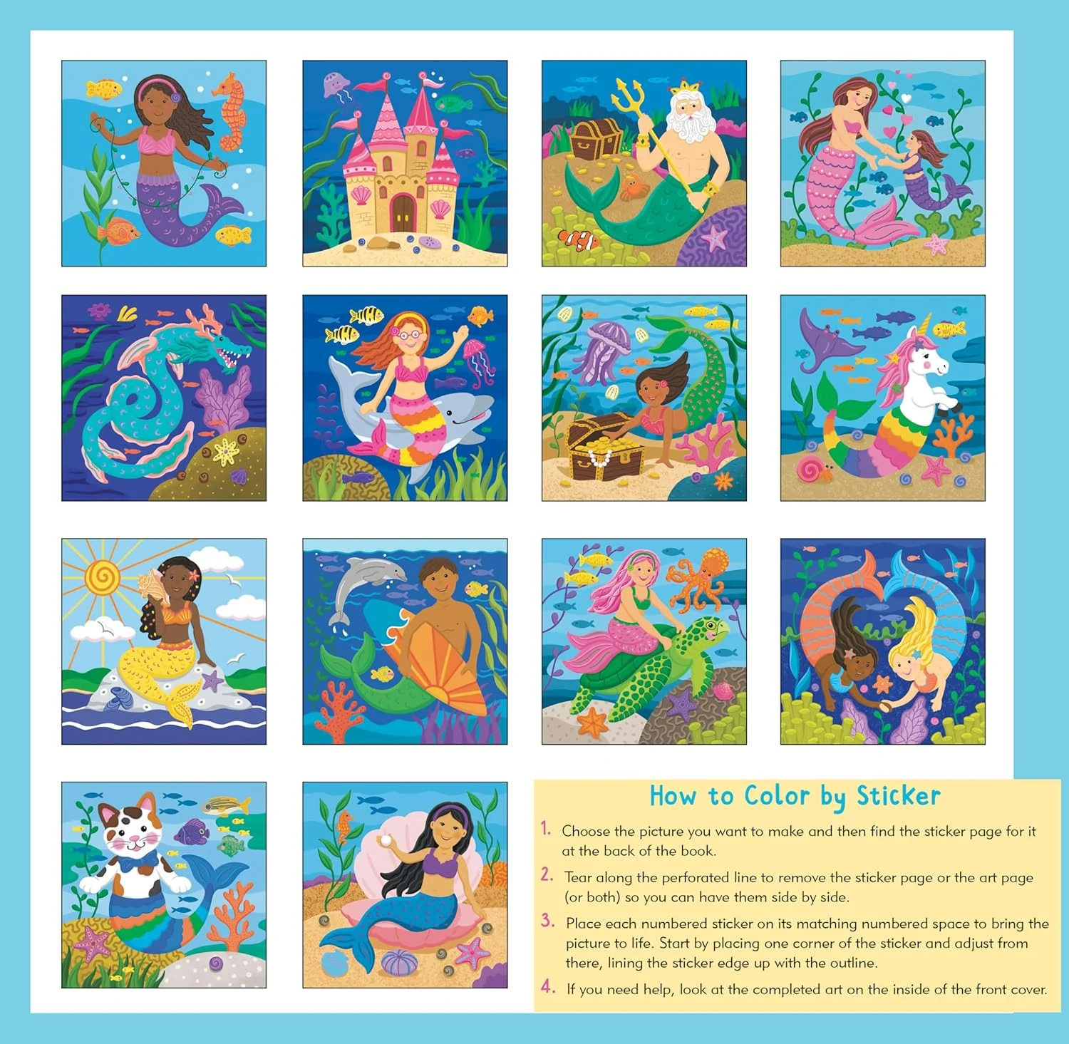 My First Color-by-Sticker Mermaid and More - Image 2