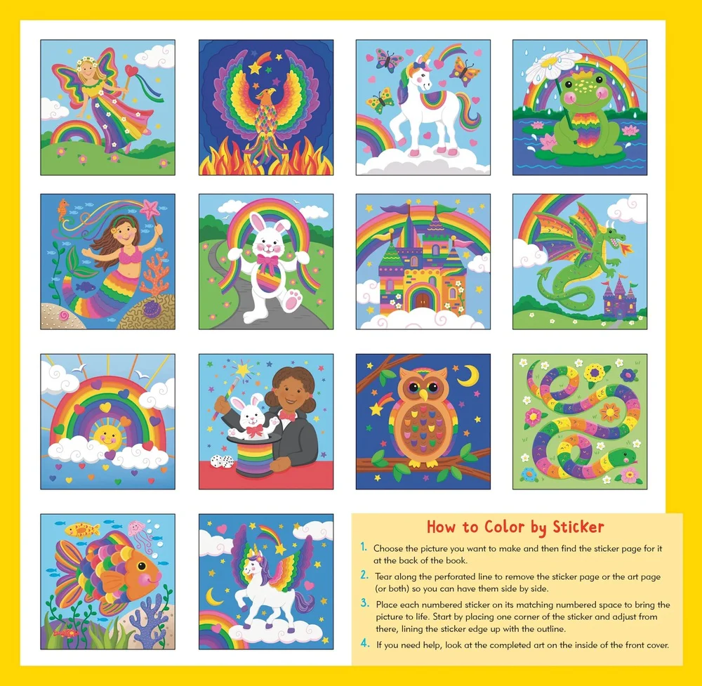 My First Color-By-Sticker Rainbow Magic - Image 2