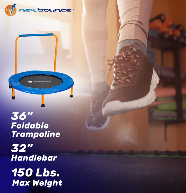 36" Folding Mini Trampoline - Image 3