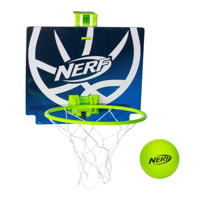 NERF Nerfoop Mini Over the Door Basketball Hoop Set - Image 2