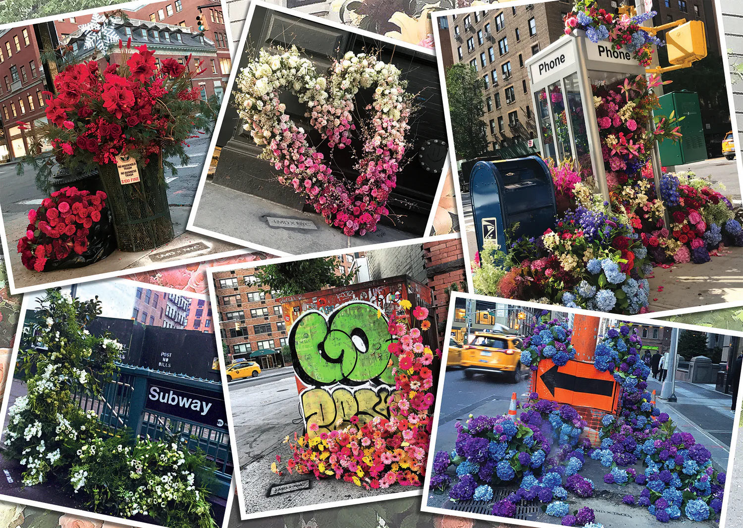 1000 pc NYC Flower Flash Puzzle - Image 2
