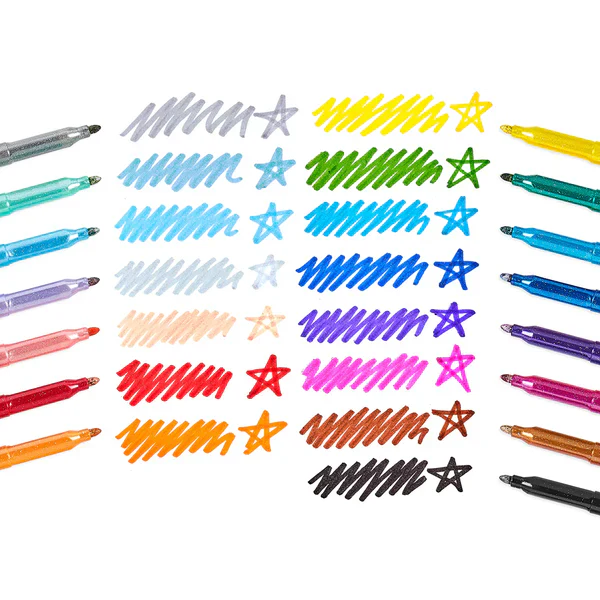 Rainbow Sparkle Glitter Markers - Image 3